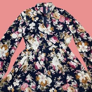 Floral Bell Sleeve Boho Dress